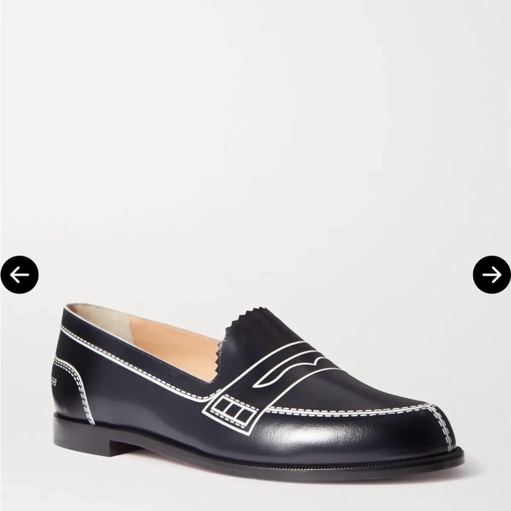 CHRISTIAN LOUBOUTIN Mocalaureat Printed Leather Loafers